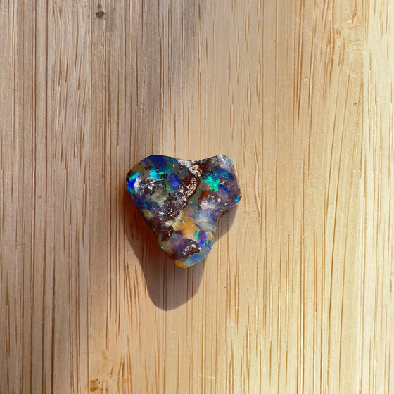 8.40ct Freeform Heart Shape Boulder Opal