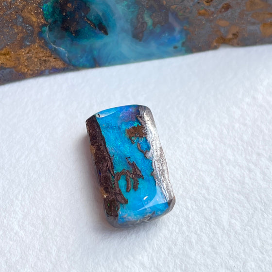 9.90ct Freeform Rectangle Boulder Opal