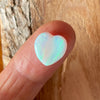 3.10ct Heart Shape Crystal Opal8.40ct Freeform Boulder Opal. A very pretty well shaped heart with a streak of pink running through the centre and apple green on the sides. 