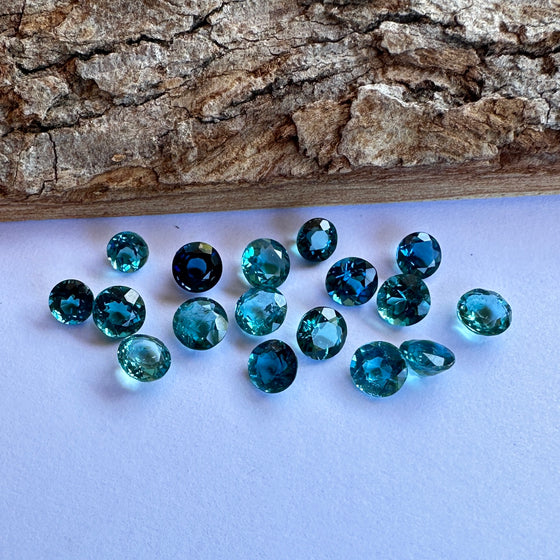 5.03ct TW Round Cut Tourmaline Parcel