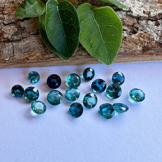 5.03ct TW Round Cut Tourmaline Parcel