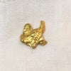 This interesting 9.784gr gold nugget was found by a metal detectorist and dug by hand in Clermont, Queensland, Australia.  Approx. 96% pure gold, with possible quartz inclusion.