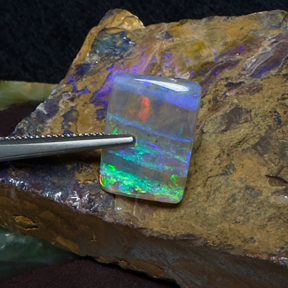 5.15ct Crystal Opal Rectangular Cut