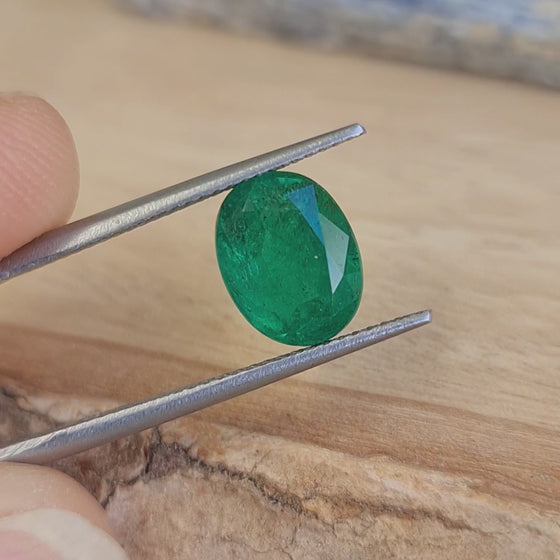 2.89ct Oval Cut Zambian Emerald