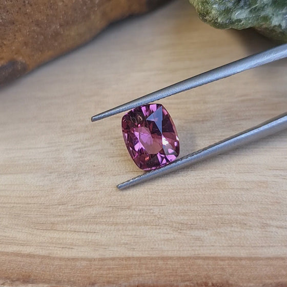 1.97ct Mauve Pink Cushion Cut Tourmaline