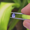 0.63ct Colour-Shift Blue Violet Silky Sapphire Pear Cut (No Heat)