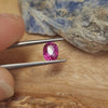 1.13ct Deep Red Pink Oval Cut Sapphire