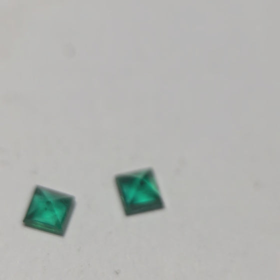 0.33ct TW Square Cut Colombian Emerald Parcel
