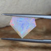 4.11ct Shield Cut Faceted Australian Crystal Opal