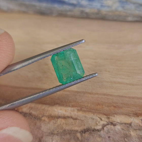 1.45ct Emerald Cut Madagascar Emerald