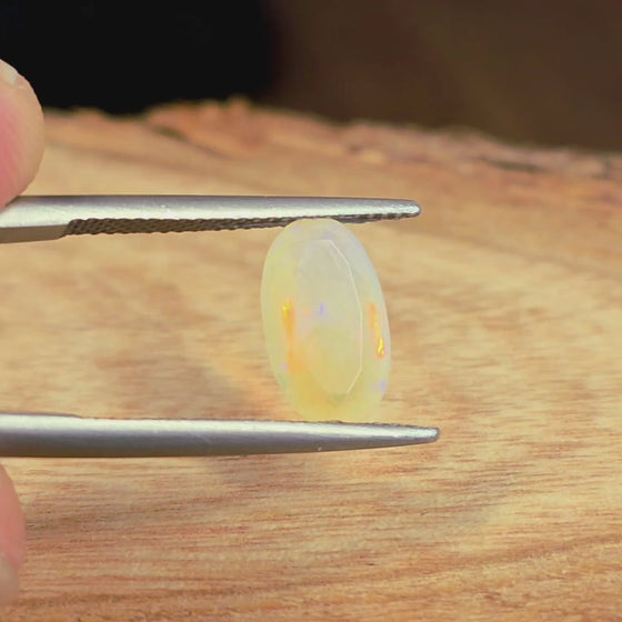 1.68ct Oval Cut Faceted Australian Opal