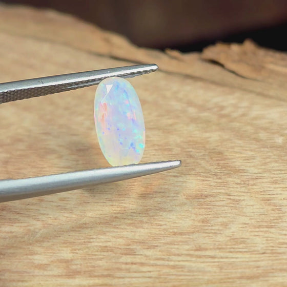 1.70ct Oval Cut Faceted Australian Opal