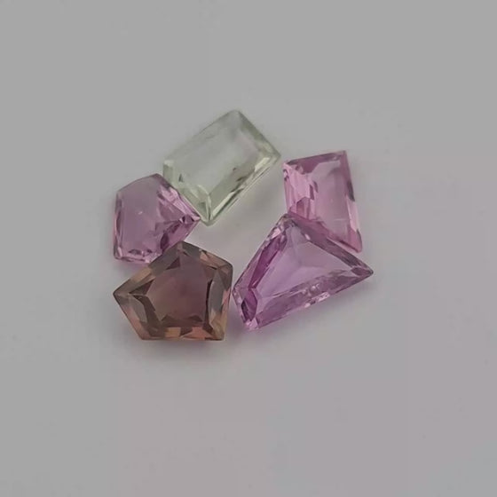 3.46ct TW Freeform Unheated Sapphire Parcel