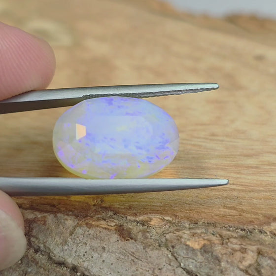 8.32ct Oval Rose Cut Faceted Australian Opal