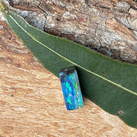 2.50ct Rectangular Polished Boulder Opal
