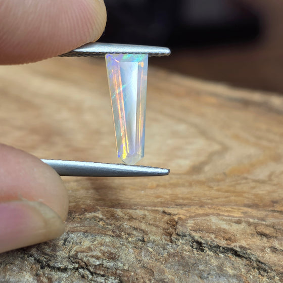 1.21ct Modified Shield Cut Faceted Australian Opal