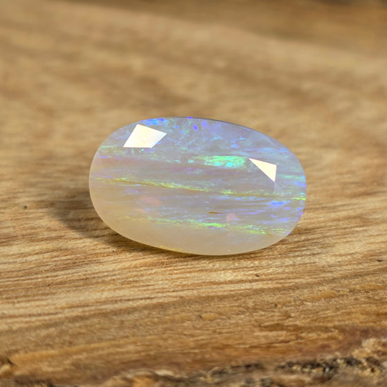 7.21ct Oval Cut Faceted Australian Opal