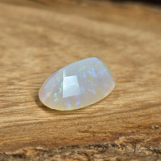 7.21ct Oval Cut Faceted Australian Opal