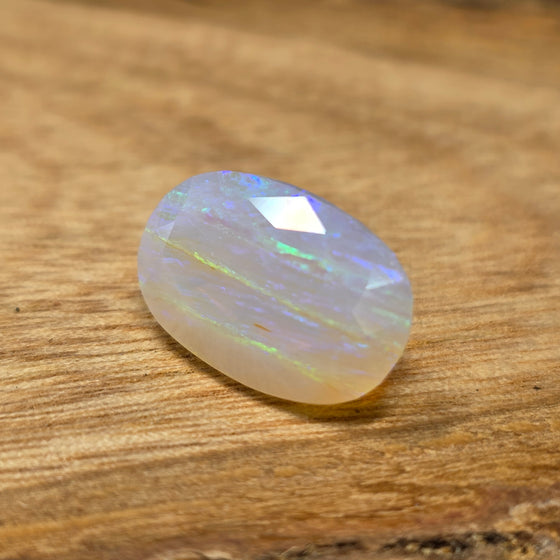 7.21ct Oval Cut Faceted Australian Opal