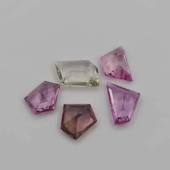3.46ct TW Freeform Unheated Sapphire Parcel