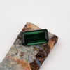 1.44ct Dark Green Tourmaline Emerald Cut Faceted Gemstone