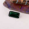 1.44ct Dark Green Tourmaline Emerald Cut Faceted Gemstone