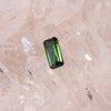 1.44ct Dark Green Tourmaline Emerald Cut Faceted Gemstone