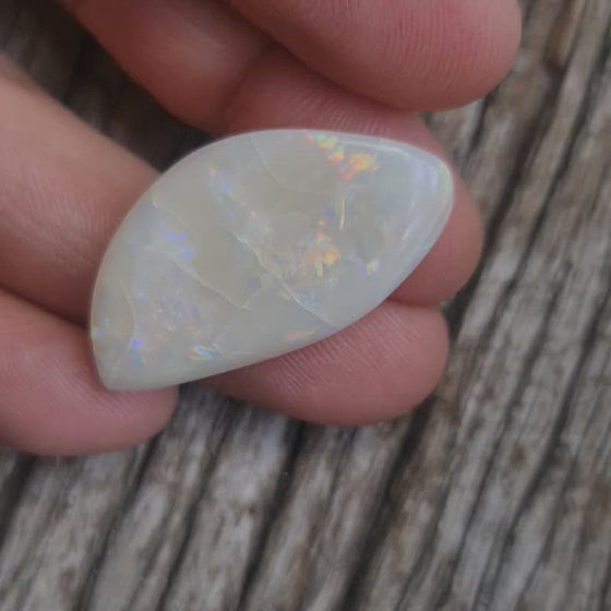 19.80ct White Opal Free-form Cabochon