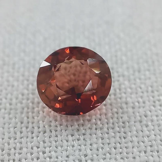 0.75ct Orange Tourmaline 5.75mm Round Cut
