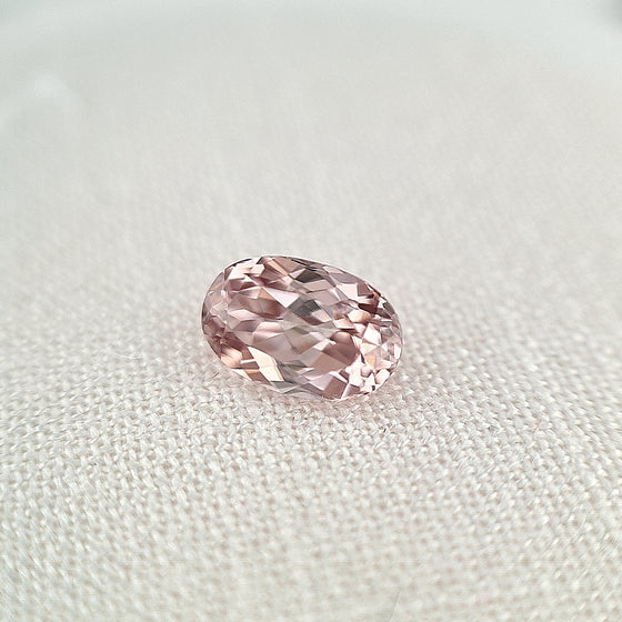 2.50ct Australian Pink Grey Zircon Oval Cut