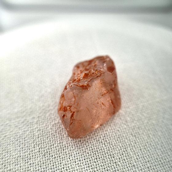 22.58ct Rough Pale Peach Mauve Zircon