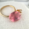 7.46ct Peach Pink Tourmaline Oval Cut