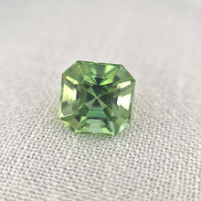  3.87ct Light Green Tourmaline Square Emerald Cut