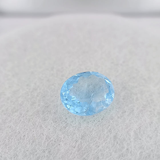 2.35ct 10x8mm Aquamarine Oval Cut