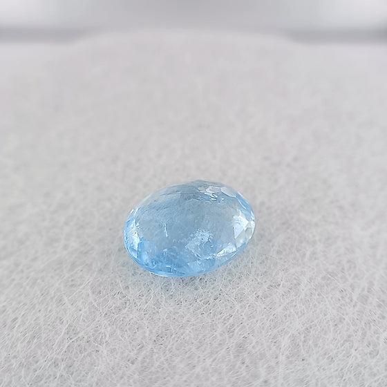 2.35ct 10x8mm Aquamarine Oval Cut