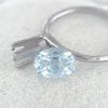 1.08ct 8x6mm Aquamarine Oval Cut