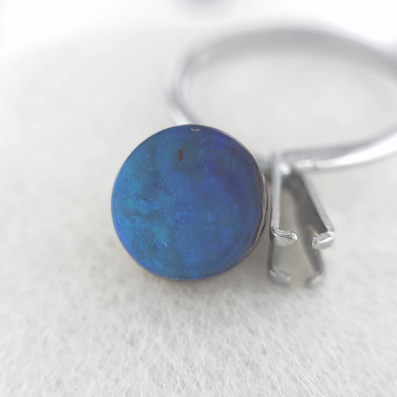 4.08ct Australian Boulder Opal Round Cabochon Cut