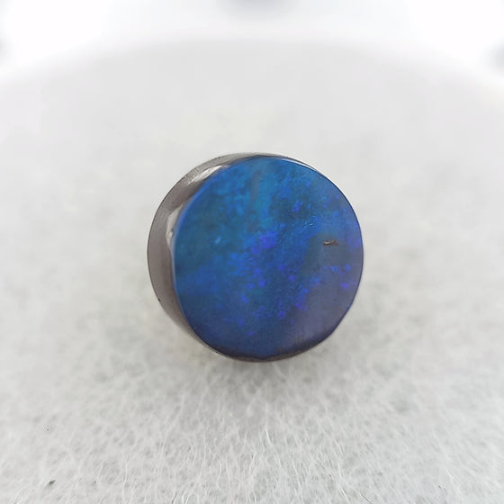 4.08ct Australian Boulder Opal Round Cabochon Cut