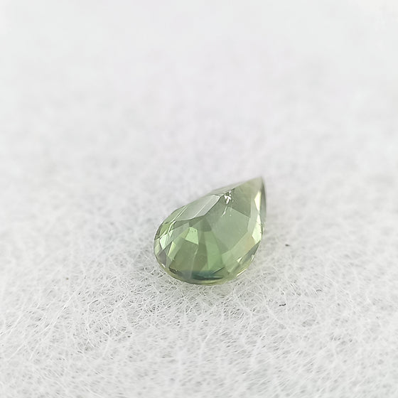 0.68ct Green Sapphire Pear Cut