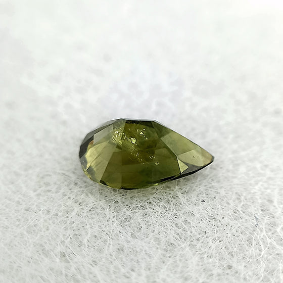 1.64ct Green Sapphire Pear Cut