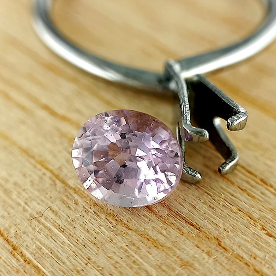 1.41ct Pale Lilac Sapphire Oval Cut