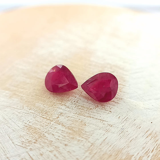 0.78ct Pear Cut Ruby