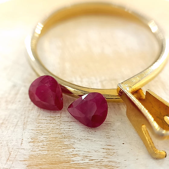 0.78ct Pear Cut Ruby