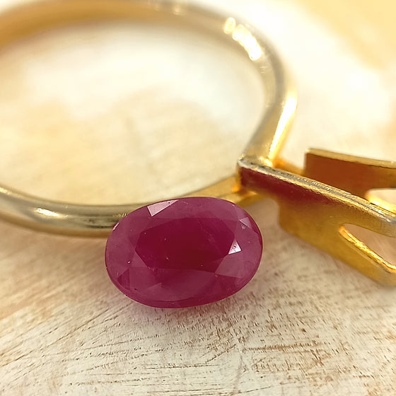 0.98ct Oval Cut Ruby