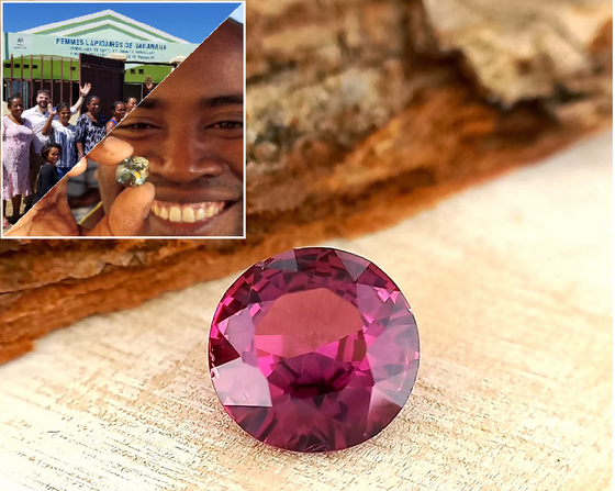 0.93ct Purple Garnet Round Cut