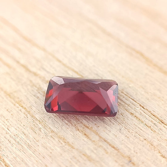 1.03ct Red Garnet Rectangular Cut