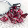 4.67ct Purple Mauve Garnet Square Cut