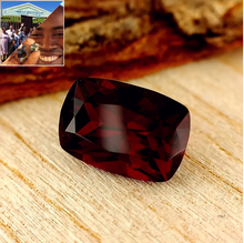  3.00ct Red Garnet Cushion Cut