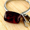 3.00ct Red Garnet Cushion Cut