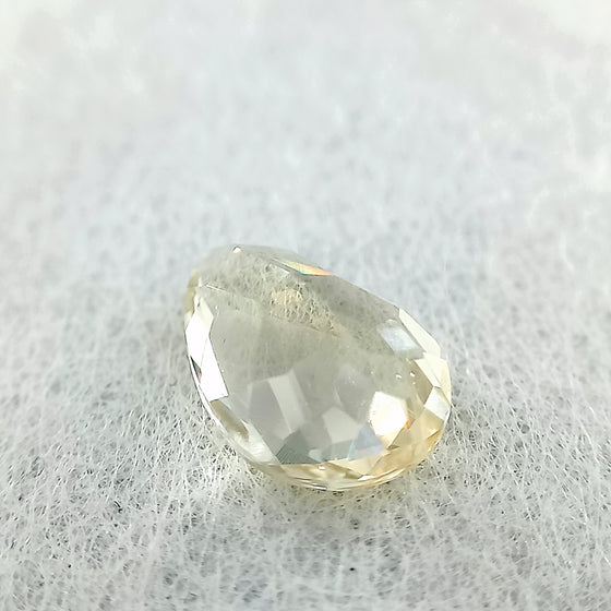 2.00ct Pale Yellow QLD Labradorite Pear Cut